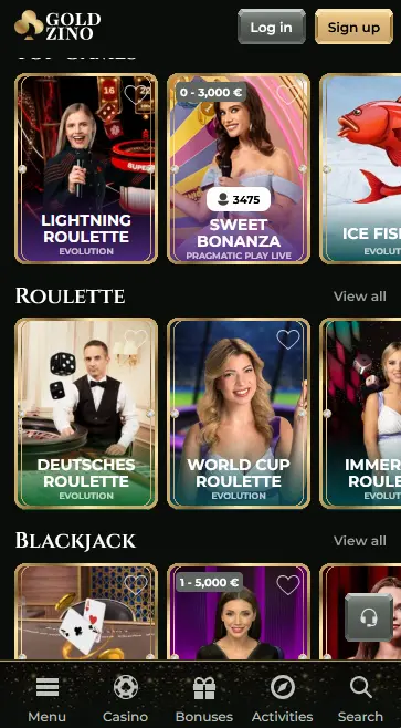 Goldzino app preview